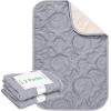 imageKritter Planet Pack of 2 Waterproof Dog Pads Small Furniture Pet Pads Couch Dog Pads for Sofa for Puppy Cats Reversible Dog Mat 30 x 40 inchTaupeLight Grey