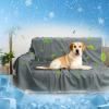 imageKritter Planet Small Cooling Pad for Dog Waterproof Cooling Pet Mat for Summer Lightweight Cooling Outdoor Mat Reversible Furniture Cover Couch 20 x 30 inch TaupeLight GrayLight Gray