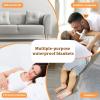 imageKritter Planet Waterproof Bed Blanket Soft and Washable Absorbent Blanket Pad LeakProof Blanket Cover for Couch Sofa BedGreyGrey