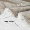 imageKritter Planet Waterproof Small Dog Blanket Paw Print Soft Puppy BlanketWashable Furniture Protector Dog Blanket for CarReversible Sherpa Fleece Couch Cover for Small PetsTaupe