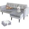 imageKritter Planet Pack of 2 Waterproof Dog Pads Small Furniture Pet Pads Couch Dog Pads for Sofa for Puppy Cats Reversible Dog Mat 30 x 40 inchTaupeLight Grey