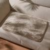 imageKritter Planet Waterproof Small Dog Blanket Paw Print Soft Puppy BlanketWashable Furniture Protector Dog Blanket for CarReversible Sherpa Fleece Couch Cover for Small PetsTaupe