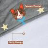 imageCatalonia Oversized Blanket Hoodie Sweatshirt Comfortable Wearable Sherpa PulloverGift for Her80s Cat Dog Gray