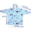 imageCatalonia Oversized Blanket Hoodie Sweatshirt Comfortable Wearable Sherpa PulloverGift for Her80s Dog Blue