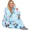 imageCatalonia Oversized Blanket Hoodie Sweatshirt Comfortable Wearable Sherpa PulloverGift for Her80s Dog Blue