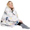 imageCatalonia Oversized Blanket Hoodie Sweatshirt Comfortable Wearable Sherpa PulloverGift for Her80s Dog White
