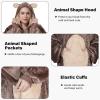 imageCatalonia Oversized Blanket Hoodie Sweatshirt Comfortable Wearable Sherpa PulloverGift for HerBear