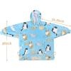 imageCatalonia Oversized Blanket Hoodie Sweatshirt Comfortable Wearable Sherpa PulloverGift for HerCat