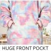 imageCatalonia Oversized Blanket Hoodie Sweatshirt Comfortable Wearable Sherpa PulloverGift for HerCotton Candy