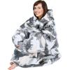 imageCatalonia Oversized Blanket Hoodie Sweatshirt Comfortable Wearable Sherpa PulloverGift for HerDinosaur