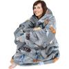 imageCatalonia Oversized Blanket Hoodie Sweatshirt Comfortable Wearable Sherpa PulloverGift for HerDog