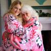 imageCatalonia Oversized Blanket Hoodie Sweatshirt Comfortable Wearable Sherpa PulloverGift for HerGraffiti Bear Pink