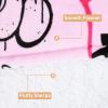 imageCatalonia Oversized Blanket Hoodie Sweatshirt Comfortable Wearable Sherpa PulloverGift for HerGraffiti Bear Pink