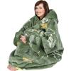 imageCatalonia Oversized Blanket Hoodie Sweatshirt Comfortable Wearable Sherpa PulloverGift for HerGreen Camping