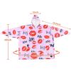 imageCatalonia Oversized Blanket Hoodie Sweatshirt Comfortable Wearable Sherpa PulloverGift for HerKiss Hot Pink