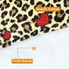 imageCatalonia Oversized Blanket Hoodie Sweatshirt Comfortable Wearable Sherpa PulloverGift for HerLeopard Heart Brown
