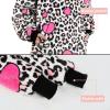 imageCatalonia Oversized Blanket Hoodie Sweatshirt Comfortable Wearable Sherpa PulloverGift for HerLeopard Heart White