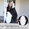 imageCatalonia Oversized Blanket Hoodie Sweatshirt Comfortable Wearable Sherpa PulloverGift for HerPanda