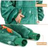 imageCatalonia Oversized Blanket Hoodie Sweatshirt Comfortable Wearable Sherpa PulloverGift for HerRibbit Deer Green