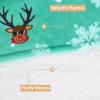 imageCatalonia Oversized Blanket Hoodie Sweatshirt Comfortable Wearable Sherpa PulloverGift for HerSanta Deer Green