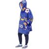 imageCatalonia Oversized Blanket Hoodie Sweatshirt Comfortable Wearable Sherpa PulloverGift for HerSoccer Team Blue