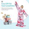 imageCatalonia Cat ampamp Dog Print Sherpa Wearable Blanket with Sleeves Arms Comfy Sleeved TV Wrap Blanket Large Snuggly Throw for Women and Men Gift for HerGraffiti Bear Pink
