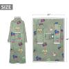 imageCatalonia Cat ampamp Dog Print Sherpa Wearable Blanket with Sleeves Arms Comfy Sleeved TV Wrap Blanket Large Snuggly Throw for Women and Men Gift for Her80s Gray