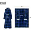 imageCatalonia Cat ampamp Dog Print Sherpa Wearable Blanket with Sleeves Arms Comfy Sleeved TV Wrap Blanket Large Snuggly Throw for Women and Men Gift for HerPlaid Blue