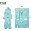 imageCatalonia Cat ampamp Dog Print Sherpa Wearable Blanket with Sleeves Arms Comfy Sleeved TV Wrap Blanket Large Snuggly Throw for Women and Men Gift for HerBanana Cat Blue