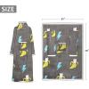 imageCatalonia Cat ampamp Dog Print Sherpa Wearable Blanket with Sleeves Arms Comfy Sleeved TV Wrap Blanket Large Snuggly Throw for Women and Men Gift for HerBanana Cat Gray