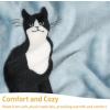 imageCatalonia Cat ampamp Dog Print Wearable Snuggle Blanket with Sleeves Soft Warm Cozy Fleece Long Throw with Pocket Perfect for Sleeping ampamp TV Time Christmas Gift Ideas for Women and MenWondercat Grey