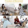 imageCatalonia Cat ampamp Dog Print Wearable Snuggle Blanket with Sleeves Soft Warm Cozy Fleece Long Throw with Pocket Perfect for Sleeping ampamp TV Time Christmas Gift Ideas for Women and MenTaupe Horse