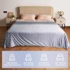 imageCatalonia Cooling Blanket for Hot Sleepers Summer Bed Blanket for Warm Night Sweat Cool Sofa Throw Blanket for Hot Flashes Soft Thin Lightweight Blanket for Adults Kids GreenGrey