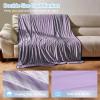 imageCatalonia Cooling Blanket for Hot Sleepers Summer Bed Blanket for Warm Night Sweat Cool Sofa Throw Blanket for Hot Flashes Soft Thin Lightweight Blanket for Adults Kids GreenPurple
