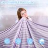 imageCatalonia Cooling Blanket for Hot Sleepers Summer Bed Blanket for Warm Night Sweat Cool Sofa Throw Blanket for Hot Flashes Soft Thin Lightweight Blanket for Adults Kids GreenPurple