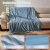 imageCatalonia Cooling Blanket for Hot Sleepers Summer Bed Blanket for Warm Night Sweat Cool Sofa Throw Blanket for Hot Flashes Soft Thin Lightweight Blanket for Adults Kids GreenBlue