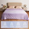 imageCatalonia Cooling Blanket for Hot Sleepers Summer Bed Blanket for Warm Night Sweat Cool Sofa Throw Blanket for Hot Flashes Soft Thin Lightweight Blanket for Adults Kids GreenPurple