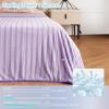 imageCatalonia Cooling Blanket for Hot Sleepers Summer Bed Blanket for Warm Night Sweat Cool Sofa Throw Blanket for Hot Flashes Soft Thin Lightweight Blanket for Adults Kids GreenPurple