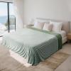 imageCatalonia Cooling Blanket for Hot Sleepers Summer Bed Blanket for Warm Night Sweat Cool Sofa Throw Blanket for Hot Flashes Soft Thin Lightweight Blanket for Adults Kids GreenGreen
