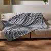imageCatalonia Cooling Blanket for Hot Sleepers Summer Bed Blanket for Warm Night Sweat Cool Sofa Throw Blanket for Hot Flashes Soft Thin Lightweight Blanket for Adults Kids GreenGrey