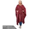 imageCatalonia Fleece Wearable Blanket Poncho for Adult Women Men Travel Wrap Blanket Cape with Pocket  Warm Soft Cozy Snuggly Gift for Her No Sleeves  AllSeasonWine