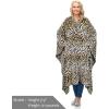 imageCatalonia Fleece Wearable Blanket Poncho for Adult Women Men Travel Wrap Blanket Cape with Pocket  Warm Soft Cozy Snuggly Gift for Her No Sleeves  AllSeasonCheetah