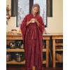 imageCatalonia Fleece Wearable Blanket Poncho for Adult Women Men Travel Wrap Blanket Cape with Pocket  Warm Soft Cozy Snuggly Gift for Her No Sleeves  AllSeasonWine