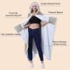 imageCatalonia Hooded Blanket Poncho  Wearable Blanket Wrap with Hand Pockets  Comfy Sherpa Fleece Throw Cape for Children and Adults Women GiftCamel