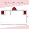 imageCatalonia Hooded Blanket Poncho  Wearable Blanket Wrap with Hand Pockets  Comfy Sherpa Fleece Throw Cape for Children and Adults Women GiftChecker