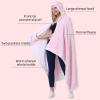 imageCatalonia Hooded Blanket Poncho  Wearable Blanket Wrap with Hand Pockets  Comfy Sherpa Fleece Throw Cape for Children and Adults Women GiftPink