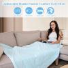 imageCatalonia Kids Summer Cooling Blanket Toddler Small Lightweight for Hot Sleepers Soft Throw for Night Sweats Cool Gifts for Hot Flashes Valentines Day 50x60 InchBlue