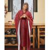 imageCatalonia Sherpa Wearable Blanket Poncho for Adult Women Men Wrap Blanket Cape with Pocket Warm Soft Cozy Snuggly Comfort Gift No Sleeves Plaid Buffalo ChristmasWine
