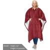 imageCatalonia Sherpa Wearable Blanket Poncho for Adult Women Men Wrap Blanket Cape with Pocket Warm Soft Cozy Snuggly Comfort Gift No Sleeves Plaid Buffalo ChristmasWine