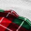imageCatalonia Sherpa Wearable Blanket Poncho for Adult Women Men Wrap Blanket Cape with Pocket Warm Soft Cozy Snuggly Comfort Gift No Sleeves Plaid Buffalo ChristmasRed Plaid